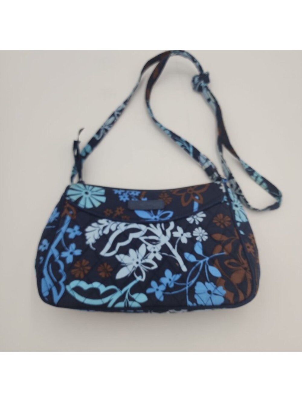 Vera Bradley Little Crossbody - JAVA FLORAL Purse Blue